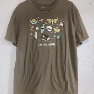 Casting Spells Graphic Tee - Brown‎